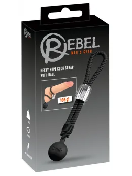 Rebel Heavy Rope Adjustable Silicone System with Sliding Metal Weight 21.5cm