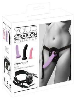 You2Toys Your Strap-On 3-Piece Harness Set Liquid Silicone S/M/L