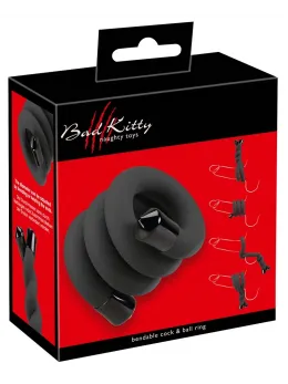 Bad Kitty Flexible Rod Adjustable Intimate Ring 54cm Black EVA/Metal