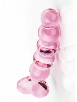 TOYJOY Glass Worxx Crystal Heart Glass Anal Model with Heart Handle