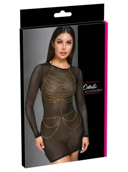 Cottelli Body Chain Gold - Adjustable Two-Piece Metallic Accessory