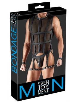 Svenjoyment Bondage Net Set S - Men's Harness & Restraint Kit, Black