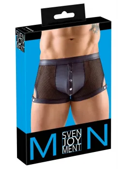 Svenjoyment Black Net Pants M with Adjustable Matte Look Straps
