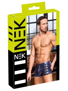 NEK Metallic Blue Pants XL with Zipper and Studded Side Straps