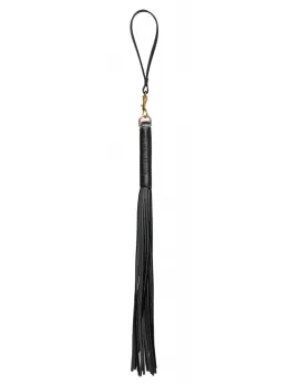 ZADO Leather Flogger Gold - Premium Handcrafted Model with Detachable Loop