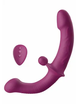 She.E.O Dual-Sided G-Spot Couples Vibrator Remote Silicone Pink
