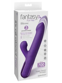 Fantasy For Her Super SoniX Thruster Purple - Dual-Action System 22cm