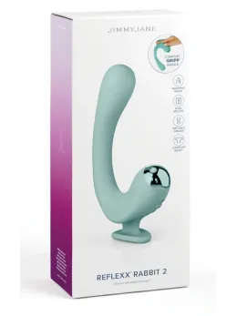 JimmyJane Reflexx Rabbit 2 Dual Motor Silicone Intimate Device, Purple
