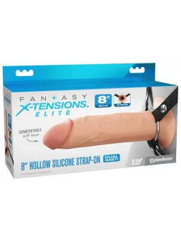 FANTASY X-TENSIONS Elite FXTE8 Hollow Strap-On Silicone 21.6cm Light