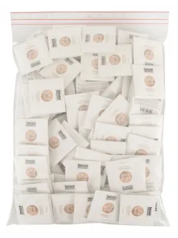 Secura Original 100 Pack Transparent Latex, Vegan, Silky Finish 53mm