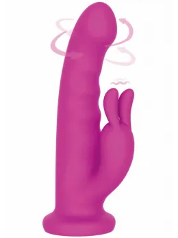 Playhouse Rotating Rabbit Vibrator Silicone Multi-Mode Waterproof Pink