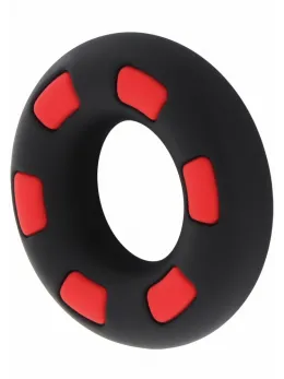 Super Stud C-Ring Liquid Silicone Textured Comfort Black