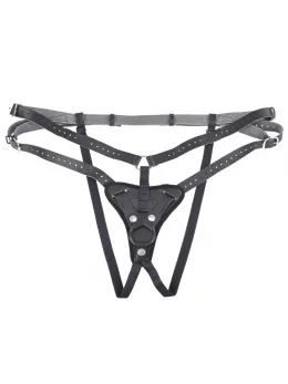 Sportsheets Aurora High Waisted Harness Adjustable Black 60” Max