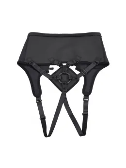 Sportsheets High Waisted Corset Harness Black Adjustable 28-60