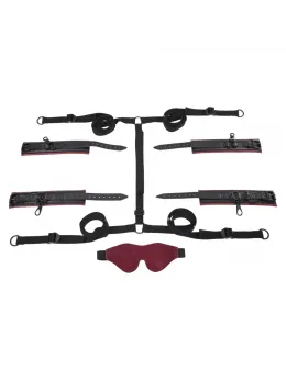 Sportsheets Saffron Under the Bed Adjustable Restraint System Red/Black
