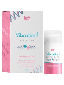 Vibration стимулиращ гел със сладък аромат захарен памук, 15 мл