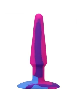 A-Play Groovy Silicone Anal Plug 12 cm Multicolor - Flexible Tapered Model