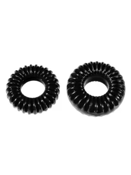 Perfect Fit XPlay Premium Stretch Ribbed Silicone Ring Set, 4 Sizes