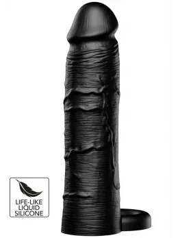 HIDDEN DESIRE INFERNO Liquid Silicone Extension Sleeve 18cm with Ring