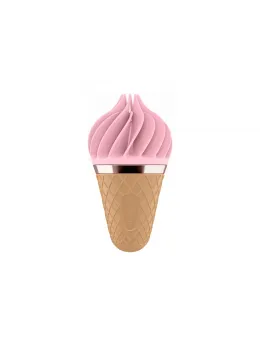Sweet Treat компактен силиконов стимулатор с въртящо се езиче, розов