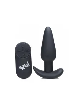 BANG Remote-Controlled Silicone Plug - 21-Mode Waterproof, Black