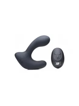 XR Brands P-Pulse Silicone Intimate Massager Remote 10 Modes Black