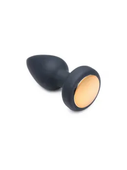 XR Brands Vibrating LED Plug Small - Silicone, 7 Modes, Remote Control