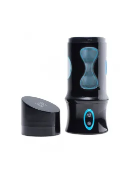 XR Brands Beat It Rechargeable Rotating Stimulation Device Black