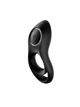 Satisfyer Legendary Duo Black - Vibrating Intimate Ring, 12 Modes, Silicone