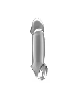 Shots No.33 Elastic Extension Sleeve with Ball Strap, Transparent TPE