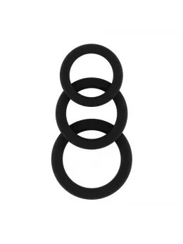 EasyToys Silicone Support Ring Set Black & Grey 3 Sizes Ergonomic Design