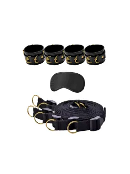 Sportsheets Limited Edition Adjustable Bed Restraint System with Mask