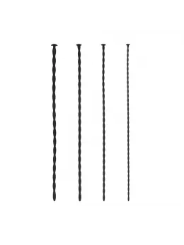OUCH! Silicone Spiral Screw Plug Set 4pcs - Flexible Medical-Grade Probes