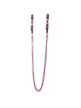 Ouch! Adjustable Stainless Steel Nipple Clamps with Chain - Nickel-Free