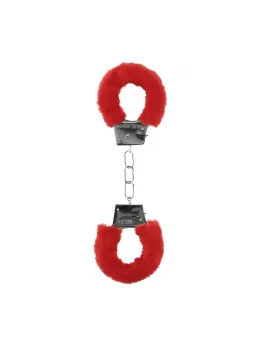 Ouch! Beginner Handcuffs Furry - Soft Adjustable Restraint, Black