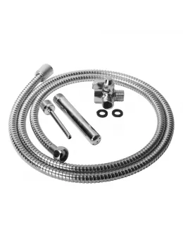 CleanStream Metal Enema System with Dual Nozzles and 2m Hose