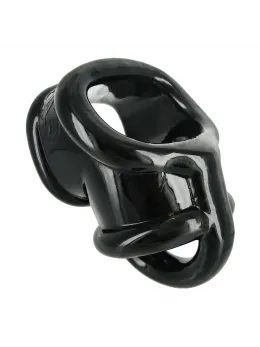 Annex TPR Chastity Cage System with Anatomical Divider, Black