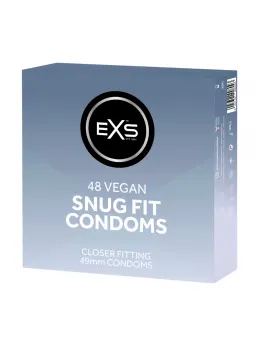 EXS Snug Fit 49mm Premium Latex Condoms 48-Pack Retail Box