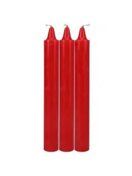 Doc Johnson Japanese Drip Candles Red - 3-Pack Sensation Play Set