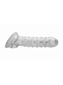 Tom of Finland Textured Extension Sleeve Silicone Black 16cm