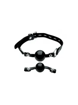 Sinclair Select Silicone Ball Gag Set - Adjustable Leather Strap, 2 Sizes