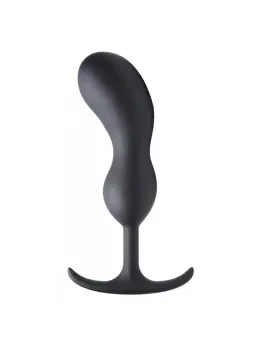 XR Brands Inmi Silicone Prostate Plug Extra Large Weighted Black