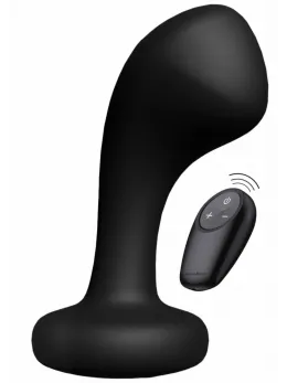 Bullshead Power Anal Plug Remote Control Silicone Black USB-C