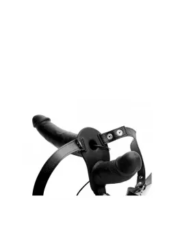 Supreme Pleasure Vibrating Double Silicone System with Adjustable Harness