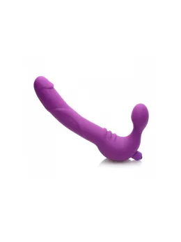 Royal Rider Vibrating Silicone Strapless Intimate System Black