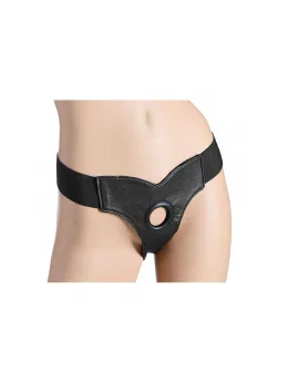 Blush Bella Adjustable Velvet Strap-On Harness with Padded Support Panel