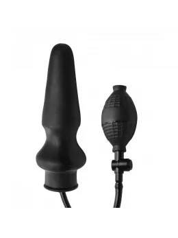 XR Brands Expand XL Inflatable Intimate Plug - Adjustable Size, Black